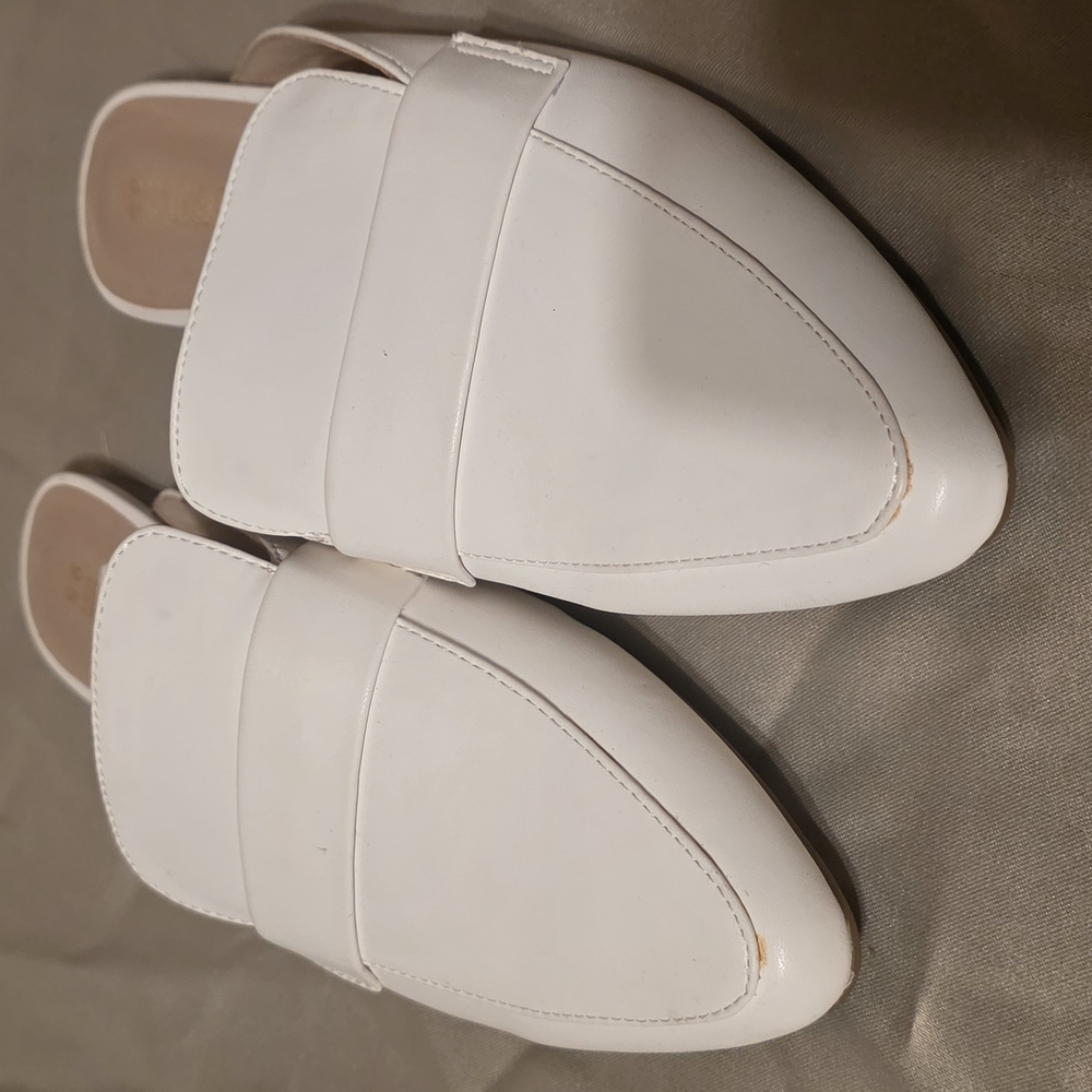 Elegant White Women's Mules